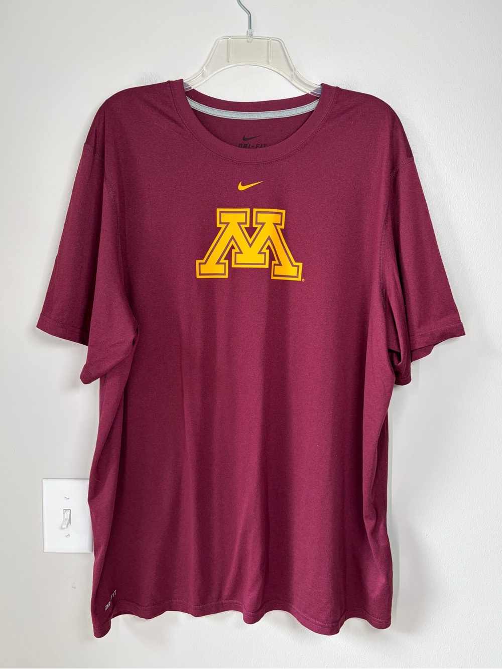 Nike Dri-Fit University of Minnesota Maroon Short Sleeve T-Shirt Game Day